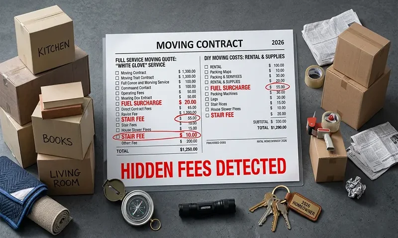 Full Service vs. DIY Moving Company Cost Comparison: The 2026 Comprehensive Breakdown